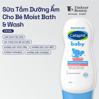 Sữa tắm dưỡng ẩm dịu lành cho bé CETAPHIL BABY MOIST BATH & WASH 230ML