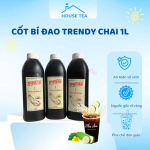 CỐT BÍ ĐAO TRENDY CHAI 1L pha trà bí đao thơm ngon, hương vị tự nhiên