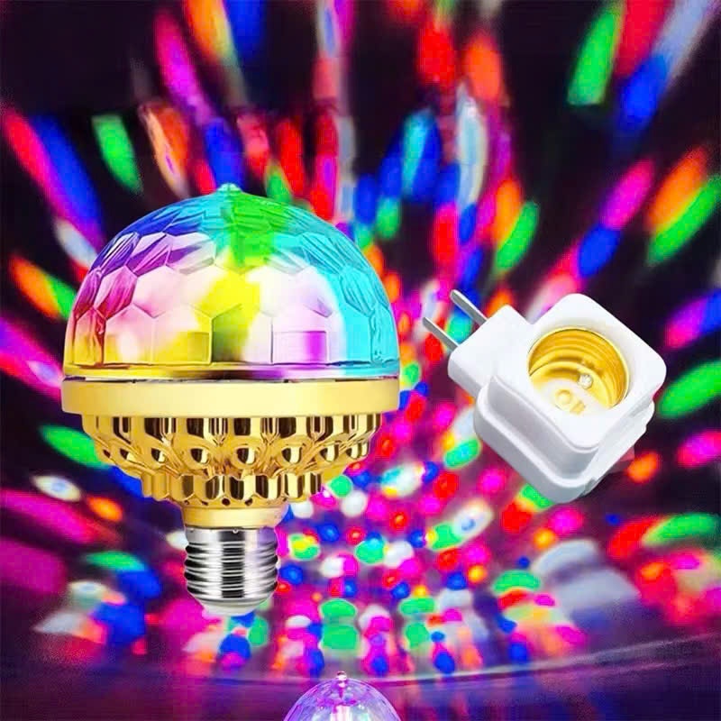 Bóng đèn led tự xoay 7 màu Cầu E27 MAGIC BALL Vũ trường, phòng sân khấu , phòng khách , sân tiệc , bay phòng
