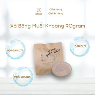 [COMBO 5] Xà Bông Muối Khoáng Konus Homespa Sạch Bẩn Khử Mùi Diệt Khuẩn & Bảo Vệ Làn Da 90gram