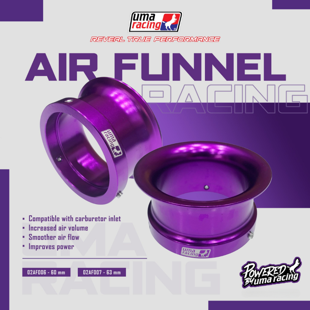 Loa Kèn Hút Gió UMA Racing (60mm / 63mm) – Hỗ Trợ Lưu Thông Khí Nạp