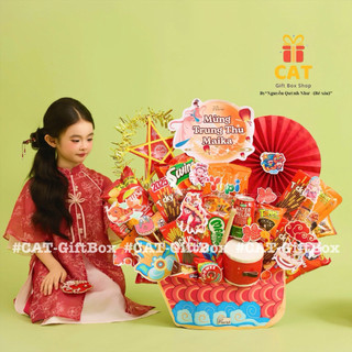 quà trung thu ý nghĩa , lẵng quà bánh kẹo Trung thu, giỏ quà trung thu tặng thiếu nhi, quà trung thu 2025, giỏ bánh kẹo