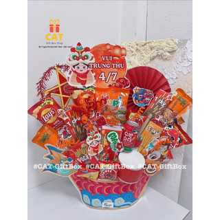 quà trung thu ý nghĩa , lẵng quà bánh kẹo Trung thu, giỏ quà trung thu tặng thiếu nhi, quà trung thu 2025, giỏ bánh kẹo