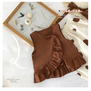 [Tặng Kèm Mũ] Set Đồ Bé Gái, Set Đồ Bộ Sát Nách Mix Quần Quần Thụng Chấm Bi Chất Liệu Cotton Mềm