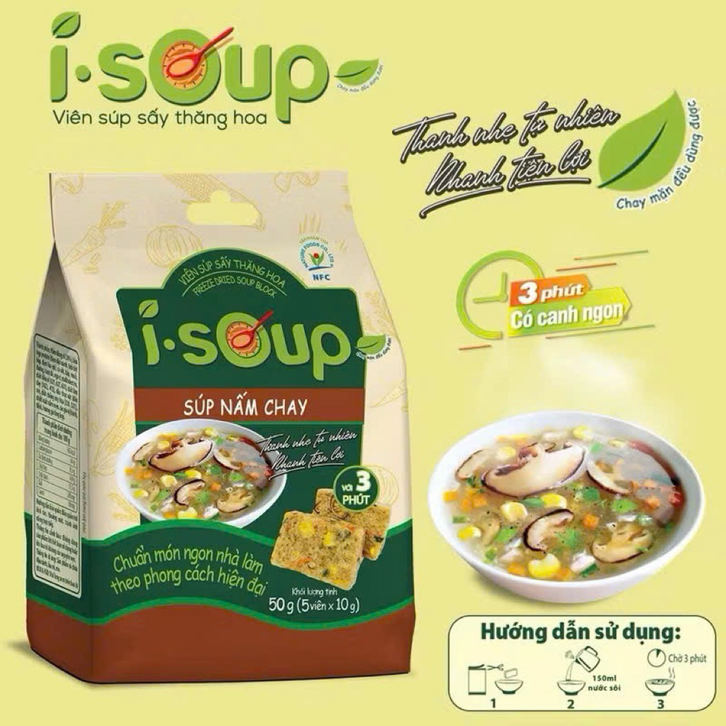 SOUP NẤM CHAY - SÚP NẤM CHAY