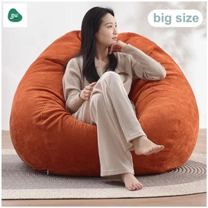 Ghế Sofa Lười Hạt Xốp 3II HOME Mã Big Size Chất Liệu Nhung Tăm Cao Cấp Thư Giãn Tận Hưởng Cuộc Sống