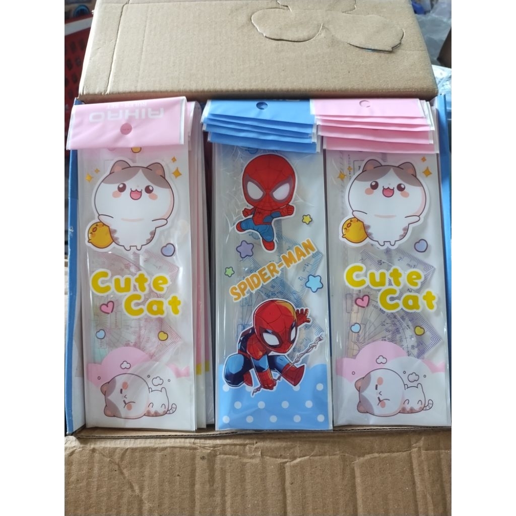 Thước bộ 4 cây dài 20cm Aihao, mẫu giao ngẫu nhiên