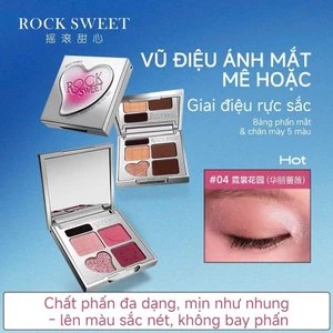 Bảng trang điểm đa năng Rock Sweet 7 màu kết hợp phấn mắt má hồng và highlight | NHÍM HOUSE