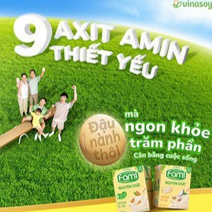 Sữa Đậu Nành Fami 100% Đạm Thực Vật, Lốc 6 Hộp Uống Liền, Sữa Dinh Dưỡng Bổ Sung Mỗi Ngày