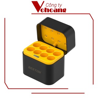 Hộp sạc pin Lithium 1.5V Beston M7036 sạc 8 khe pin AA, sạc nhanh, pin dung lượng siêu cao