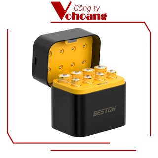 Hộp sạc pin Lithium 1.5V Beston M7037 sạc 8 khe pin AA / AAA, sạc nhanh, pin dung lượng siêu cao