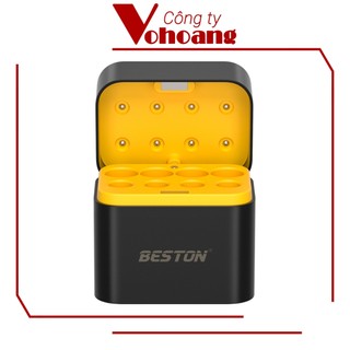 Hộp sạc pin Lithium 1.5V Beston M7037 sạc 8 khe pin AA / AAA, sạc nhanh, pin dung lượng siêu cao