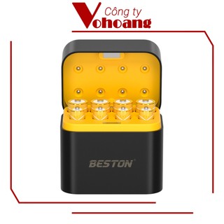 Hộp sạc pin Lithium 1.5V Beston M7037 sạc 8 khe pin AA / AAA, sạc nhanh, pin dung lượng siêu cao