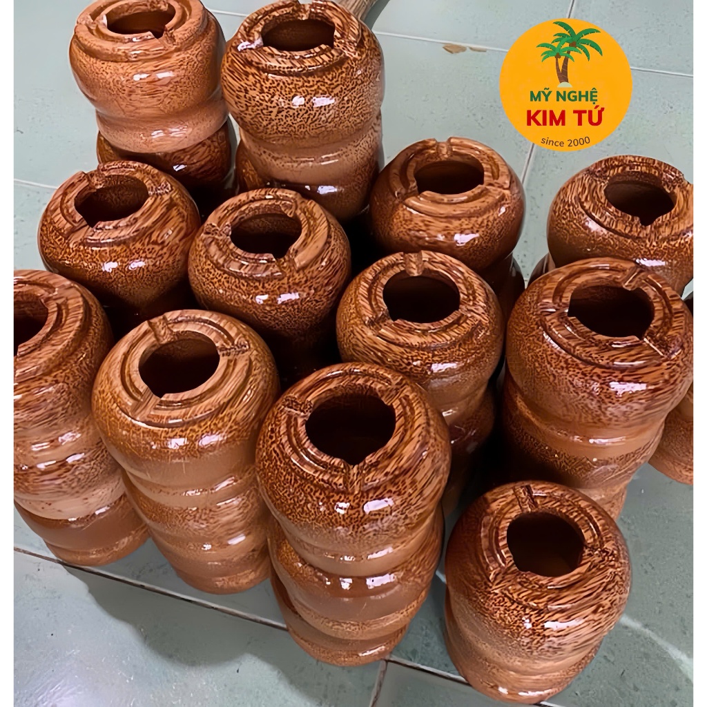 [ HÀNG LOẠI 1 ] Gạt Tàn Thuốc Gỗ Dừa Cao Cấp, Giữ Bàn Sạch, Hạn Chế Mùi, Trang Trí Bàn Làm Việc, Phòng Khách Sang