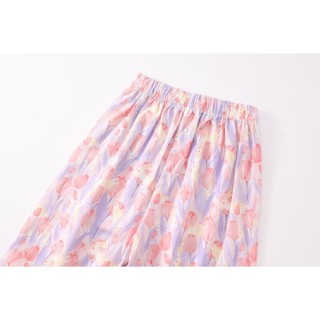 Đồ Bộ Bé Gái, Sét Áo Sát Nách Kèm Quần Ống Suông Cho Bé Thiết Kế Hoa Nổi Bật Chất Liệu Cotton Mềm