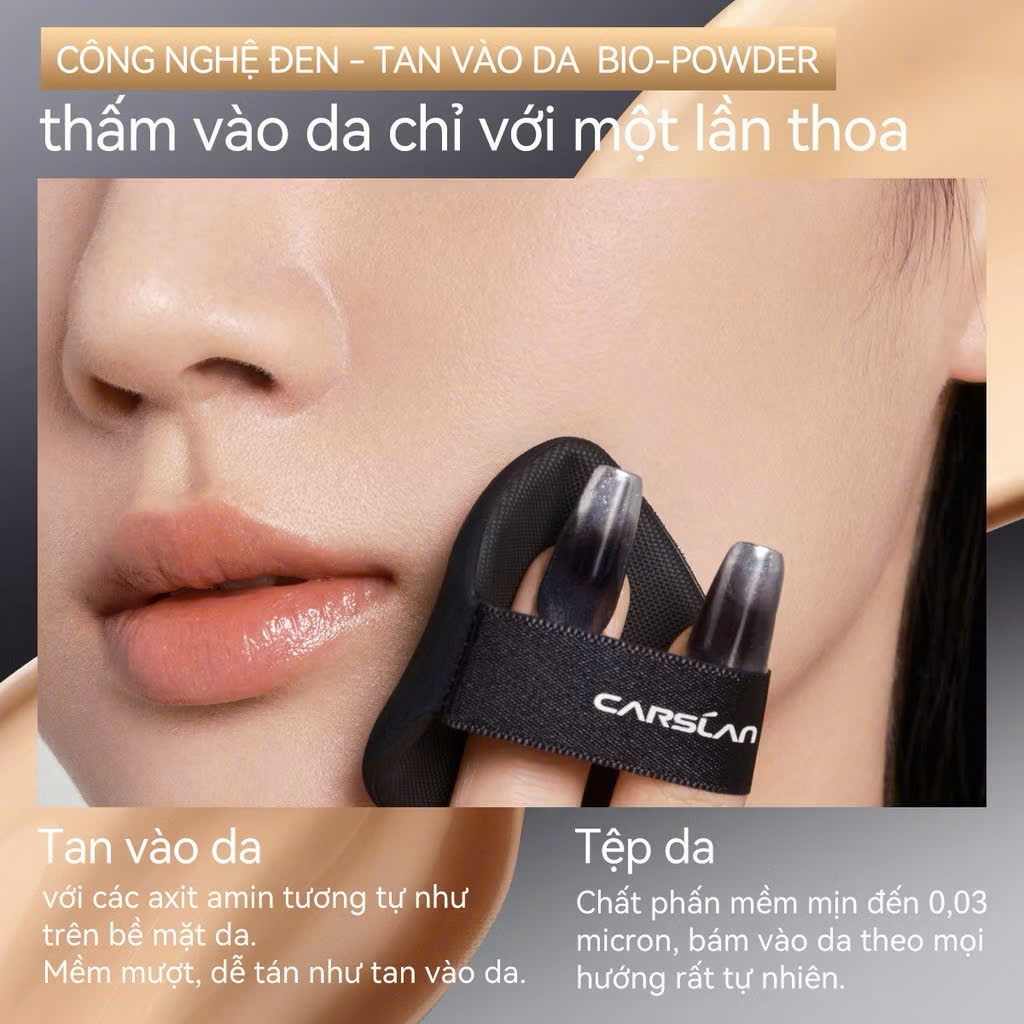 Phấn nước CARSLAN che phủ tốt kiềm dầu dưỡng ẩm lâu trôi 11g | NHÍM HOUSE