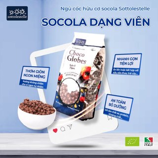 Ngũ cốc hữu cơ socola Sottolestelle Organic Cereals 275g
