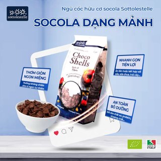 Ngũ cốc hữu cơ socola Sottolestelle Organic Cereals 275g