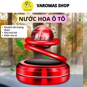 Nước Hoa Ô Tô Năng Lượng Mặt Trời HÌNH ĐỊA CẦU Varomas Sáp Thơm Ô Tô Trang Trí Phụ Kiện Xe Hơi Thông Minh KT78