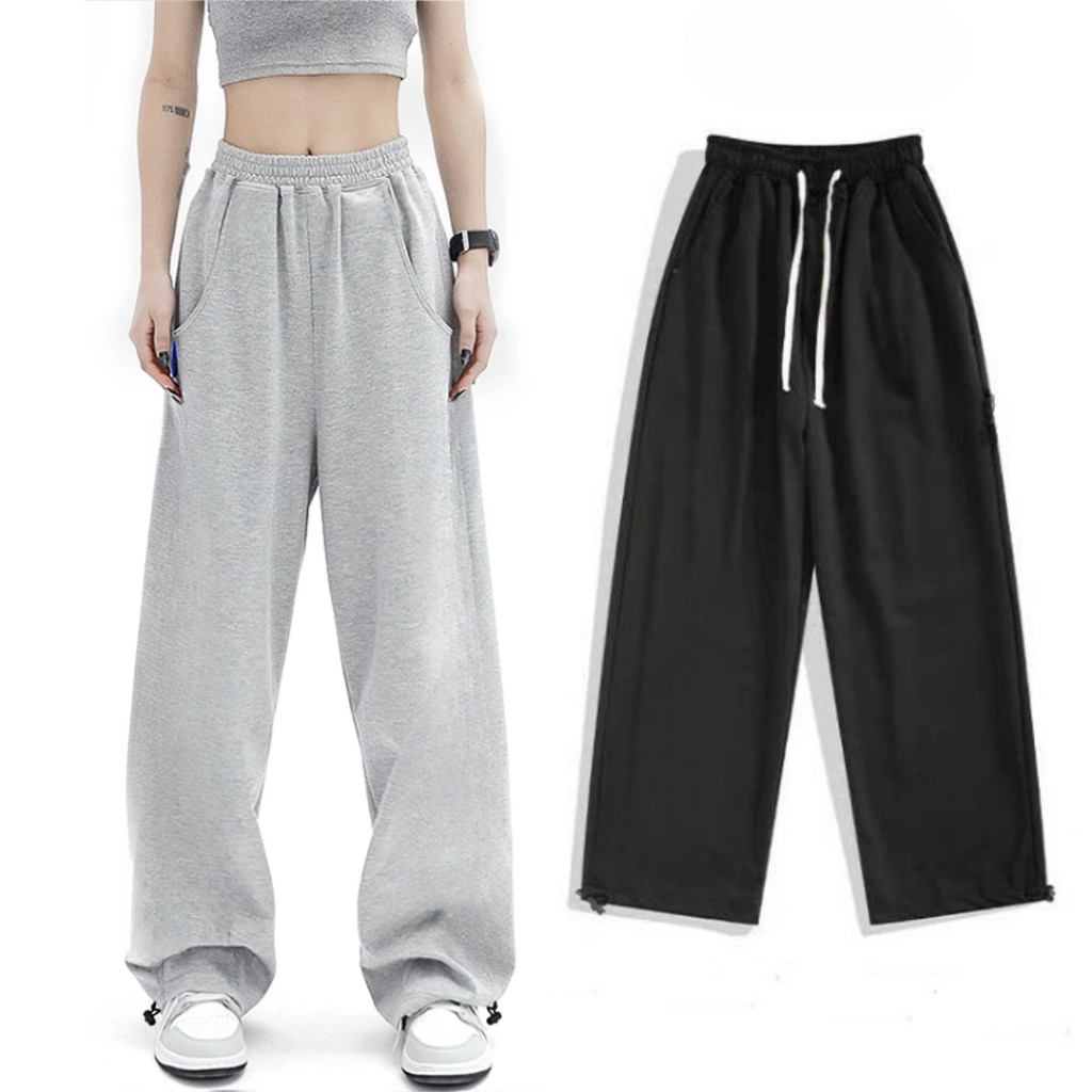 🌸 SIÊU HOT 🌸 Quần Thun Nỉ GOURD Unisex  Jogger kiểu trơn dây rút chân ống rộng CHÂN CUA K1