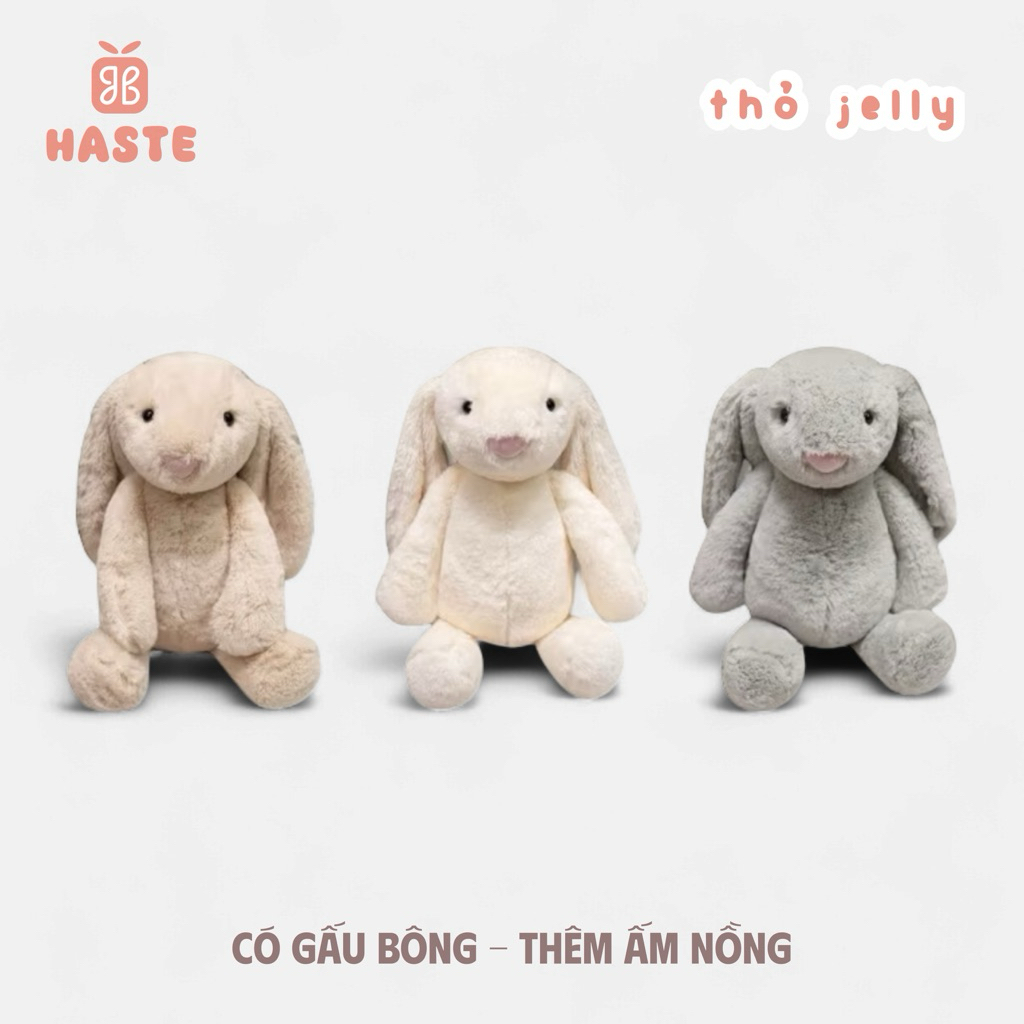 Gấu Thú Bông Thỏ Jelly Mềm Mịn Nhiều Kích Cỡ Siêu Dễ Thương Quà Tặng Gấu Bông Độc Đáo