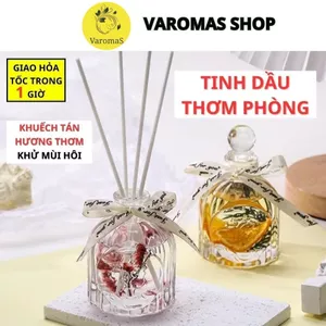 Tinh Dầu Thơm Thiên Nhiên Varomas 100ml Bản Sang Trọng Để Phòng Que Gỗ Tự Khuếch Tán Khử Mùi KT122