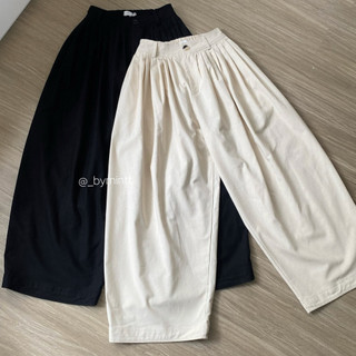 EASE PANTS | Quần linen xếp ly dáng thụng cao cấp phong cách trendy, thoải mái | Bymintt