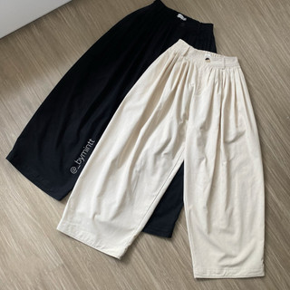 EASE PANTS | Quần linen xếp ly dáng thụng cao cấp phong cách trendy, thoải mái | Bymintt