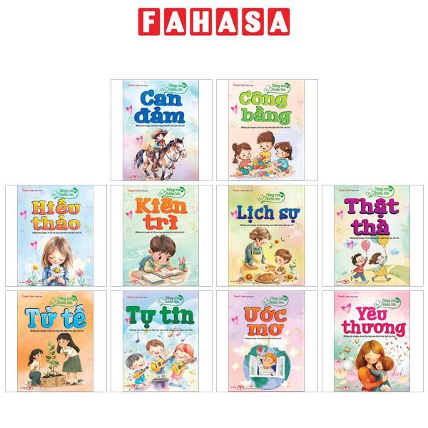 Sách - Cùng Con Khôn Lớn: Can Đảm, Công Bằng, Hiếu Thảo, Kiên Trì, Lịch Sự, Thật Thà, Tử Tế, Tự Tin, Ước Mơ,...