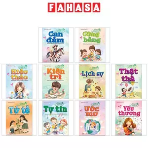 Sách - Cùng Con Khôn Lớn: Can Đảm, Công Bằng, Hiếu Thảo, Kiên Trì, Lịch Sự, Thật Thà, Tử Tế, Tự Tin, Ước Mơ,...
