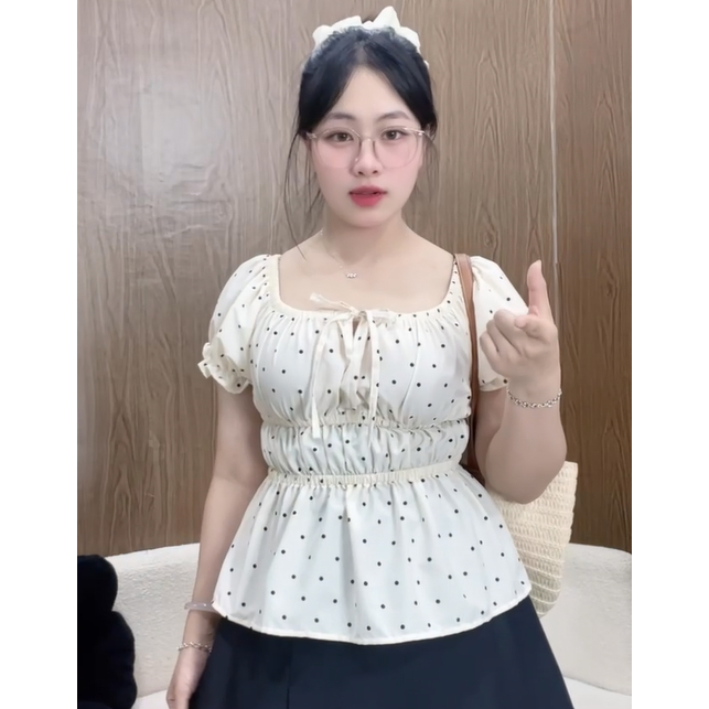 Áo Thun Nhún Eo Bigsize Nữ Lên Phom Tôn Dáng Dễ Thương Cho Các Nàng Mũm Mỉm A282