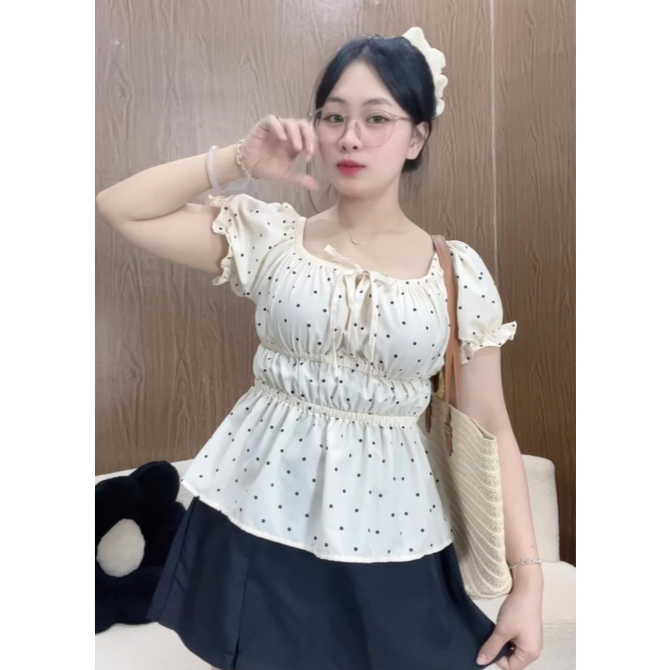 Áo Thun Nhún Eo Bigsize Nữ Lên Phom Tôn Dáng Dễ Thương Cho Các Nàng Mũm Mỉm A282