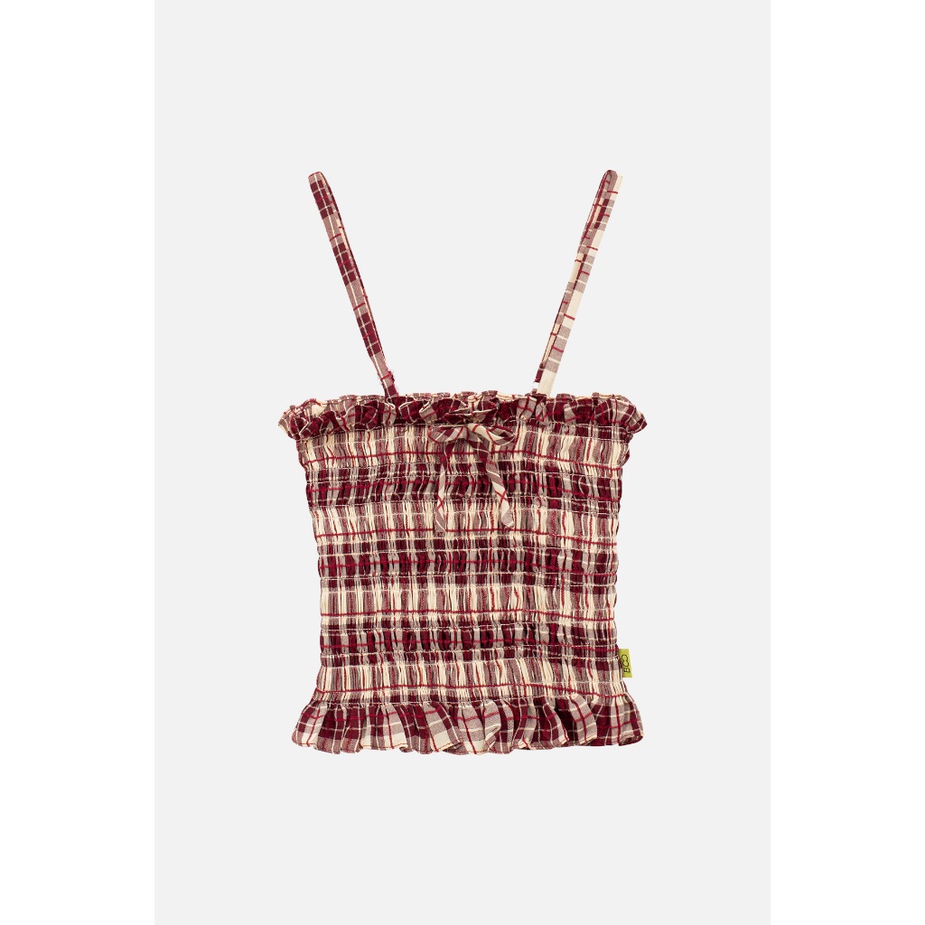 Áo 2 dây BOO smocking kẻ BOO LAAB chất liệu cao cấp dễ dàng phối đồ