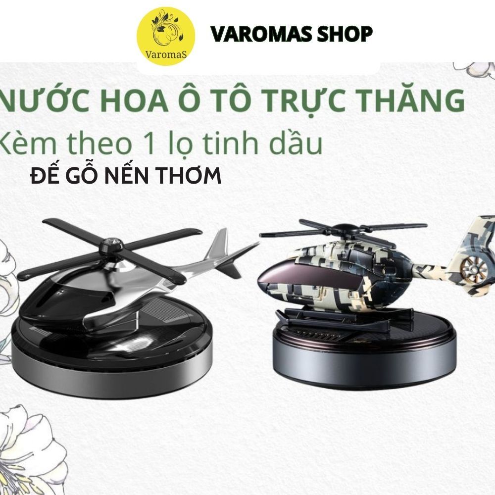 Nước Hoa Ô Tô AIRBUS VAROMAS Trực Tăng Tự Động Quay Và Toả Hương Bằng Năng Lượng Mặt Trời Tặng 1 Chai Tinh Dầu KT83 KT86