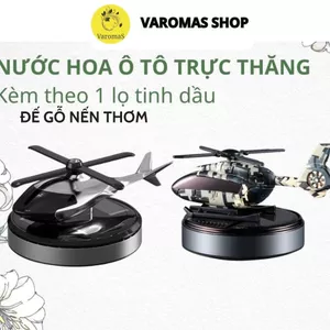 Nước Hoa Ô Tô AIRBUS VAROMAS Trực Tăng Tự Động Quay Và Toả Hương Bằng Năng Lượng Mặt Trời Tặng 1 Chai Tinh Dầu KT83 KT86