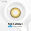 Kính áp tròng khoá ẩm 1 Ngày Màu Nâu Choco CARASE, Lens cận AQUA CHOCO