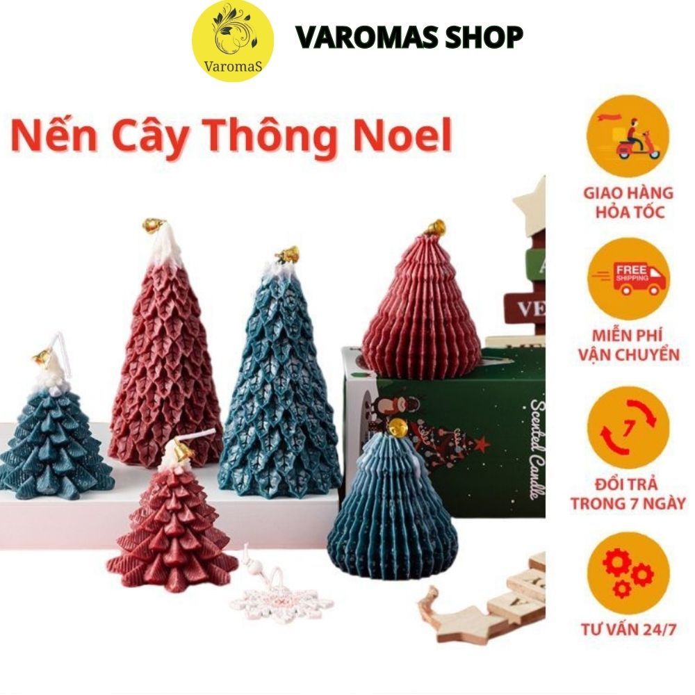 Nến Giáng Sinh Cây Thông SOMA Decor Nến Thơm Trang Trí Noel, Quà Tặng Christmas NEN14 NEN15 300G