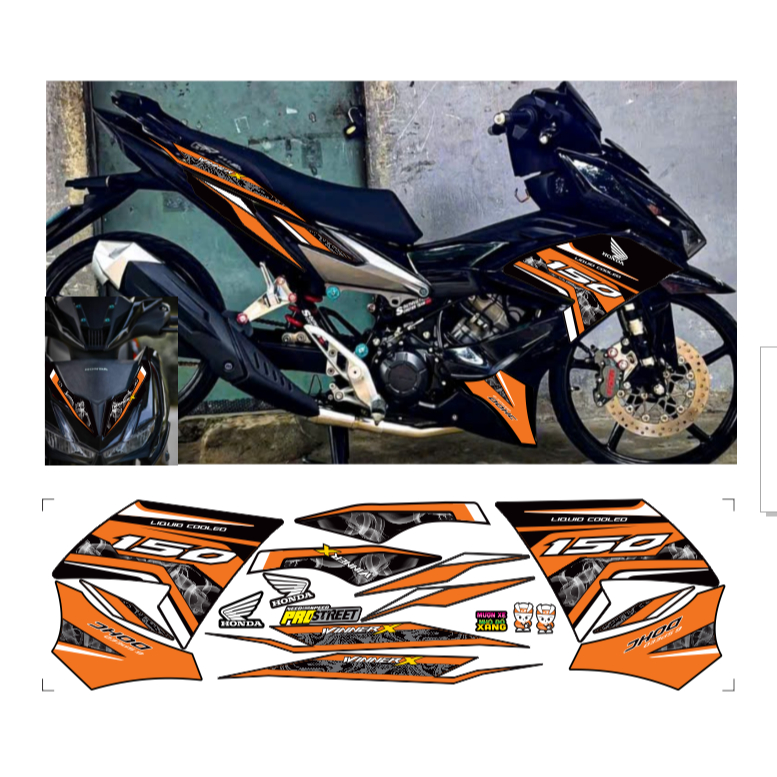 Tem rời WINNER X V2 cao cấp chất liệu in 3 lớp PPF chống nước không phai màu.