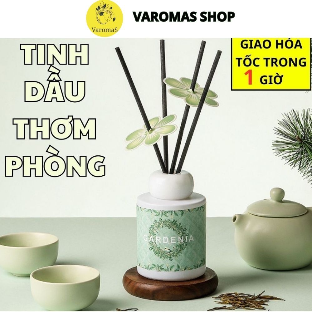 Tinh Dầu Thơm Phòng VAROMAS 150ml Que Tự Khuếch Tán Hương Khử Mùi Không Khí KT19