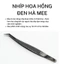Nhíp Nối Mi Đen Hà Mee | Bộ 4 Nhíp Nối Mi Classic, Hoa Hồng Đen, Volume, Tách – Nhíp Cao Cấp Chống Gỉ, Chuẩn Xác