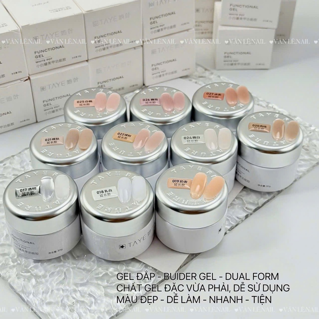 GEl dual form taye , gel đắp dual form taye chính hãng 30g cao cấp