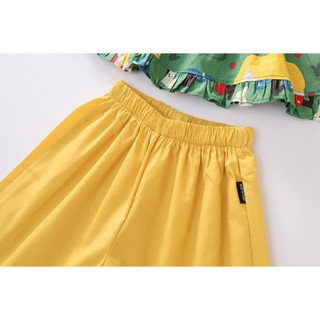 Đồ Bộ Bé Gái, Sét Đồ Bé Gái Thiết Kế Áo 2 Dây Kèm Quần Ống Rộng Chất Liệu Cotton Mềm Mịn