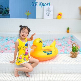 Phao bơi xỏ chân hình thú nhiều mẫu có tay cầm tiện lợi phao bơi chống lật dành cho bé phao đi biển
