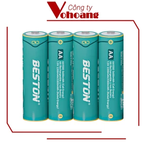Pin sạc AA Beston Lithium 1.5V dung lượng cao 3600mWh, điện áp ổn định, tương thích mọi thiết bị
