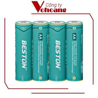 Pin sạc AA Beston Lithium 1.5V dung lượng cao 3600mWh, điện áp ổn định, tương thích mọi thiết bị