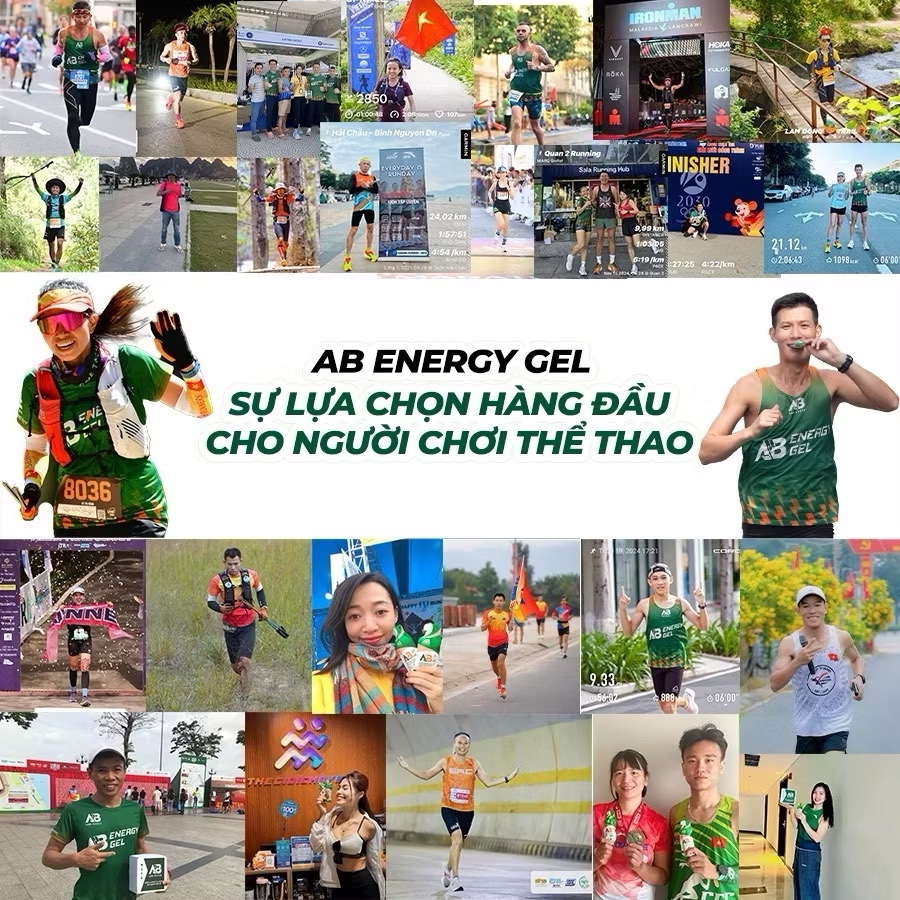 [MUA 6 TẶNG 1 Endurance] Gel Năng Lượng Chạy Bộ AB NUTRITION Dạng Lỏng 45g Duy Trì Sức Bền Cho Người Chơi Thể Thao