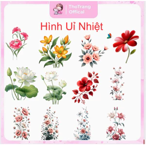 Hình hoa ủi áo-Miếng vá áo rách