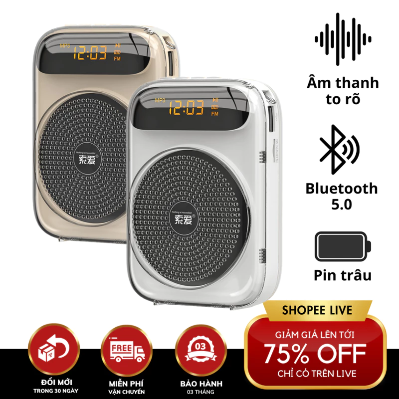 Máy trợ giảng có dây KAW K88 tặng kèm mic có dây, Pin trâu, nhỏ gọn, âm thanh lớn - phòng họp 100 người — ảnh 1