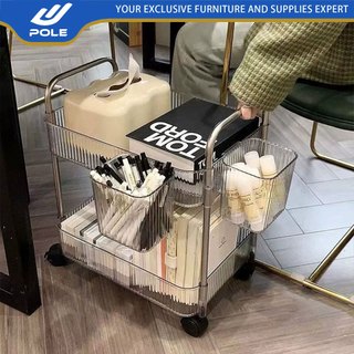 Kệ Đựng Đồ Trong Suốt Có Bánh Xe 2/3/4 Tầng – Giá Đa Năng Nhà Bếp, Phòng Tắm