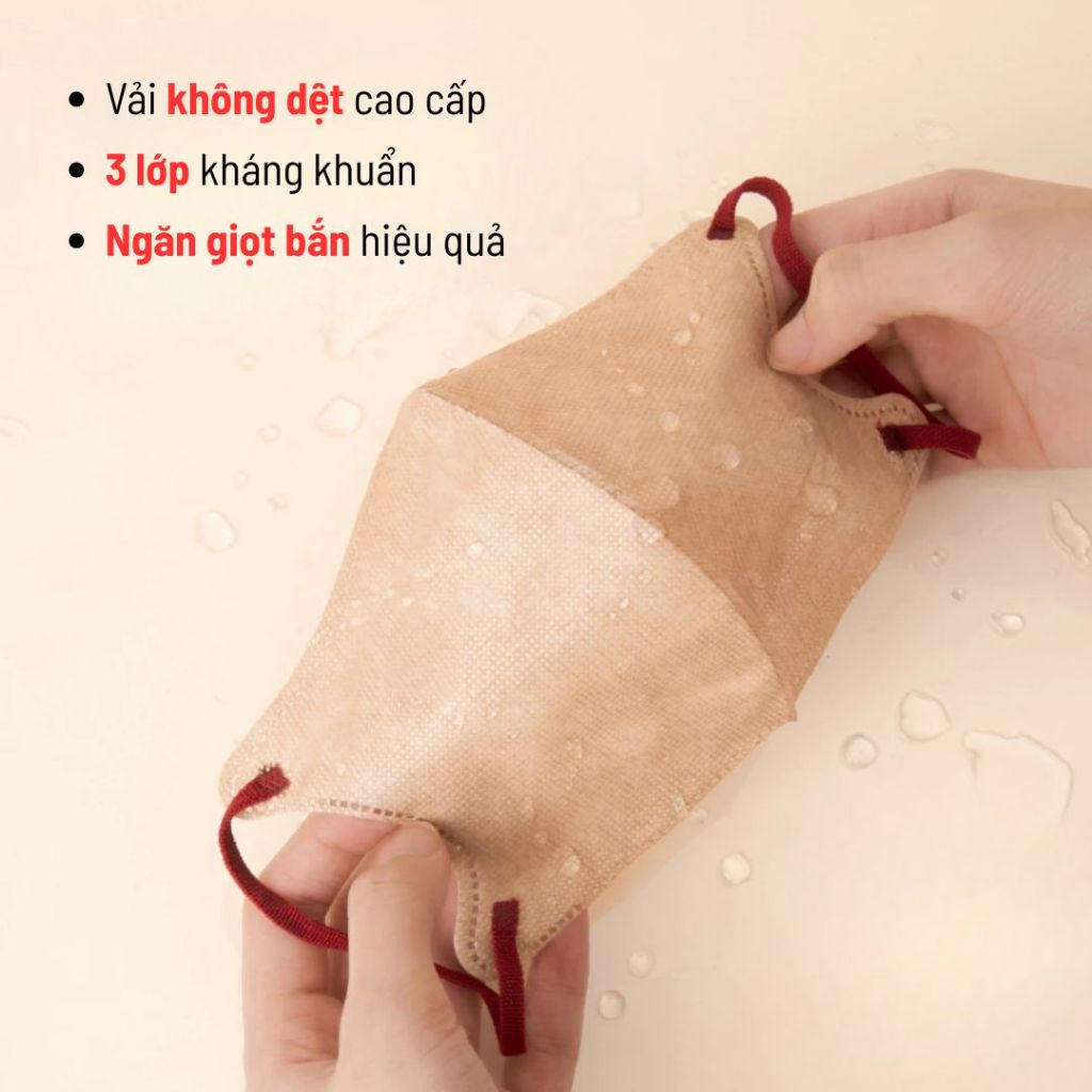 Khẩu trang 6D Unicare Pro Mask thoáng khí chống tia UV, bụi mịn, dây đeo êm nhẹ cải tiến - Combo 300 Chiếc